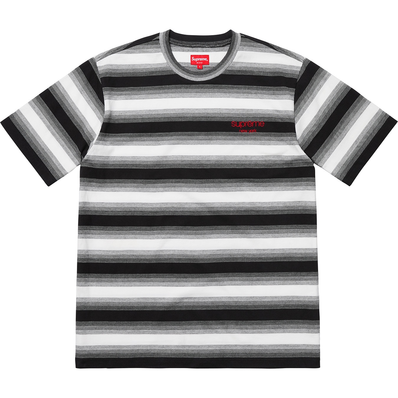 Gradient Striped S/S Top view 3